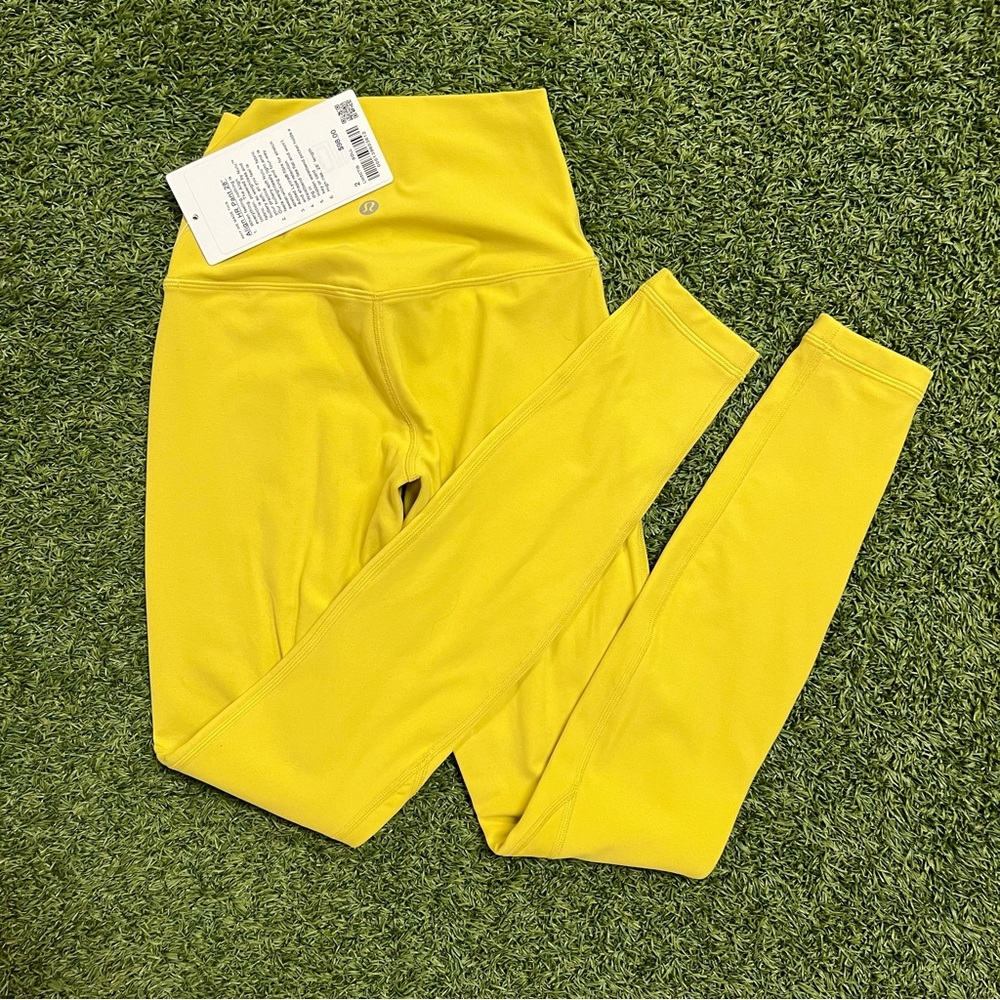 Lululemon Yellow Align HR Pant 28" - Size 2